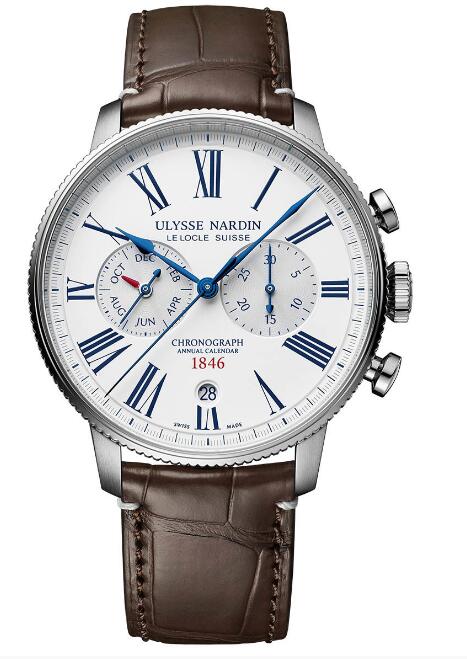 Ulysse Nardin Marine Torpilleur Annual Chronograph White Limited Edition – 44mm Replica Watch Price 1533-320LE-0A-175/1A